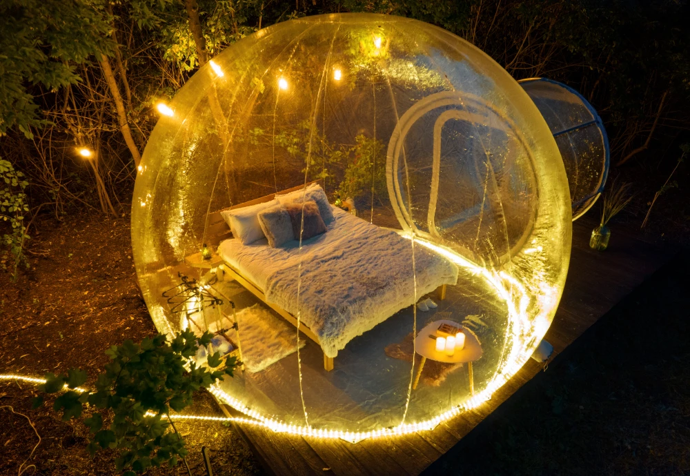 cozy bubble tent