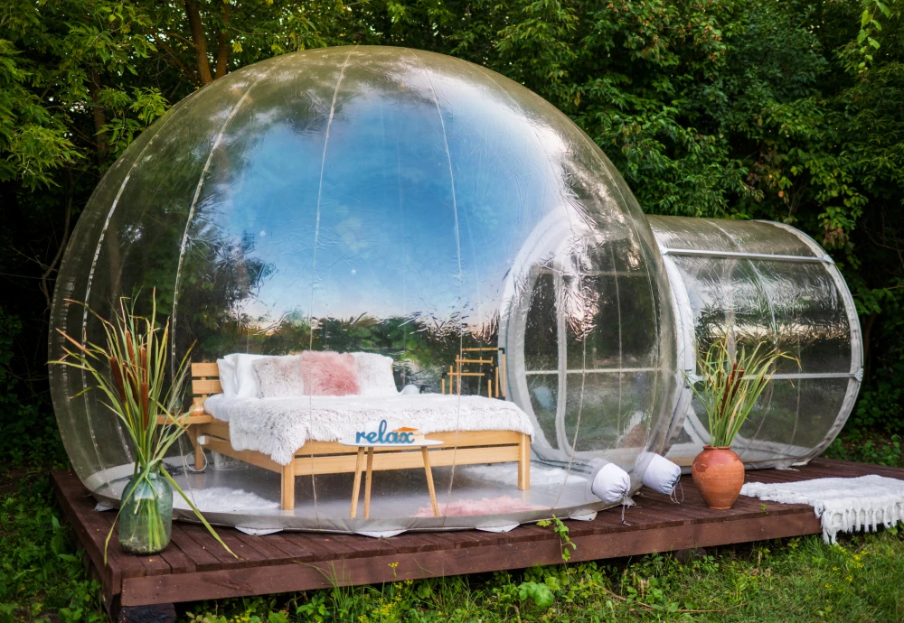 bubble tent glamping hotel