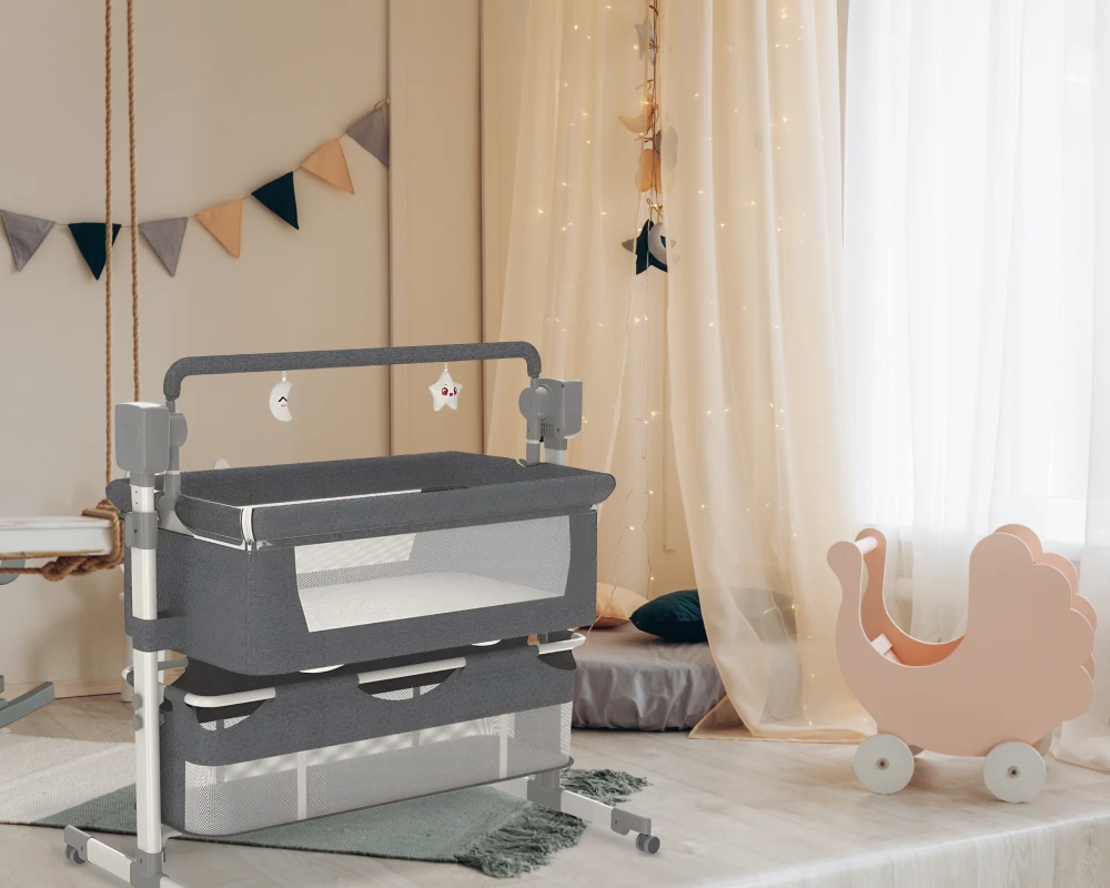 bedside bassinet rocking