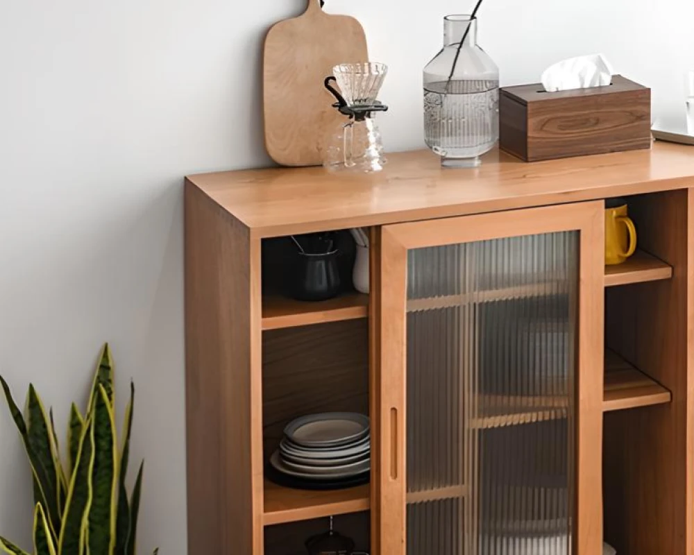 sideboard with drawers and shelves